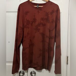 Lululemon The Fundamental Long Sleeve Tie Dye Shirt Size Large Men